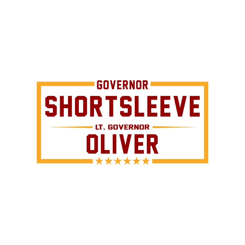 Shortsleeve Oliver for Governor and Lt. Governor logo